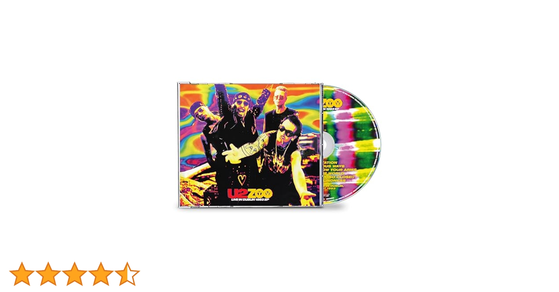 Amazon.co.jp: ZOO TV Live In Dublin 1993 EP - U2: ミュージック